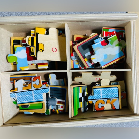 🚦🚦 Bundle 2 puzzles for $12 Melissa & Doug Vehicles Wooden Puzzle(48 pcs) - Picture 5 of 8